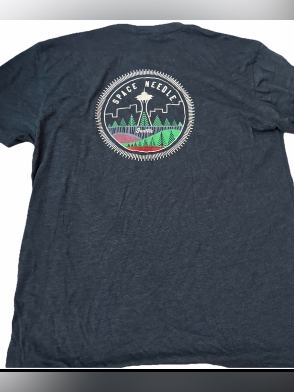 SPACE NEEDLE Seattle Souvenir Adult XL T Shirt - Picture 2 of 4